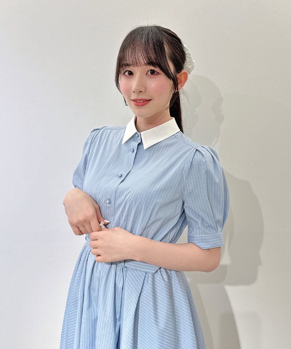 light blue×white / 158cm