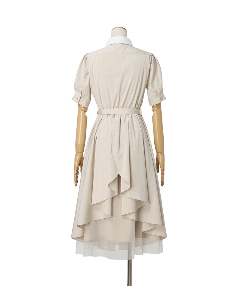 バック (beige×white)