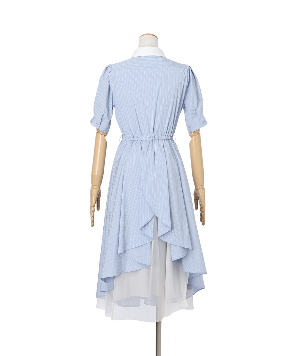 ベルトを外した状態/バック (light blue×white)