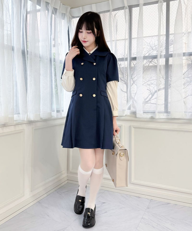 navy / 157cm / ブラウスとのレイヤード
