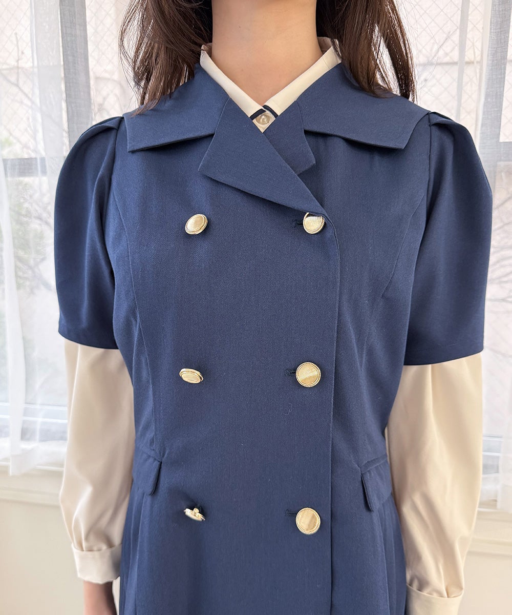 navy / 157cm / ブラウスとのレイヤード