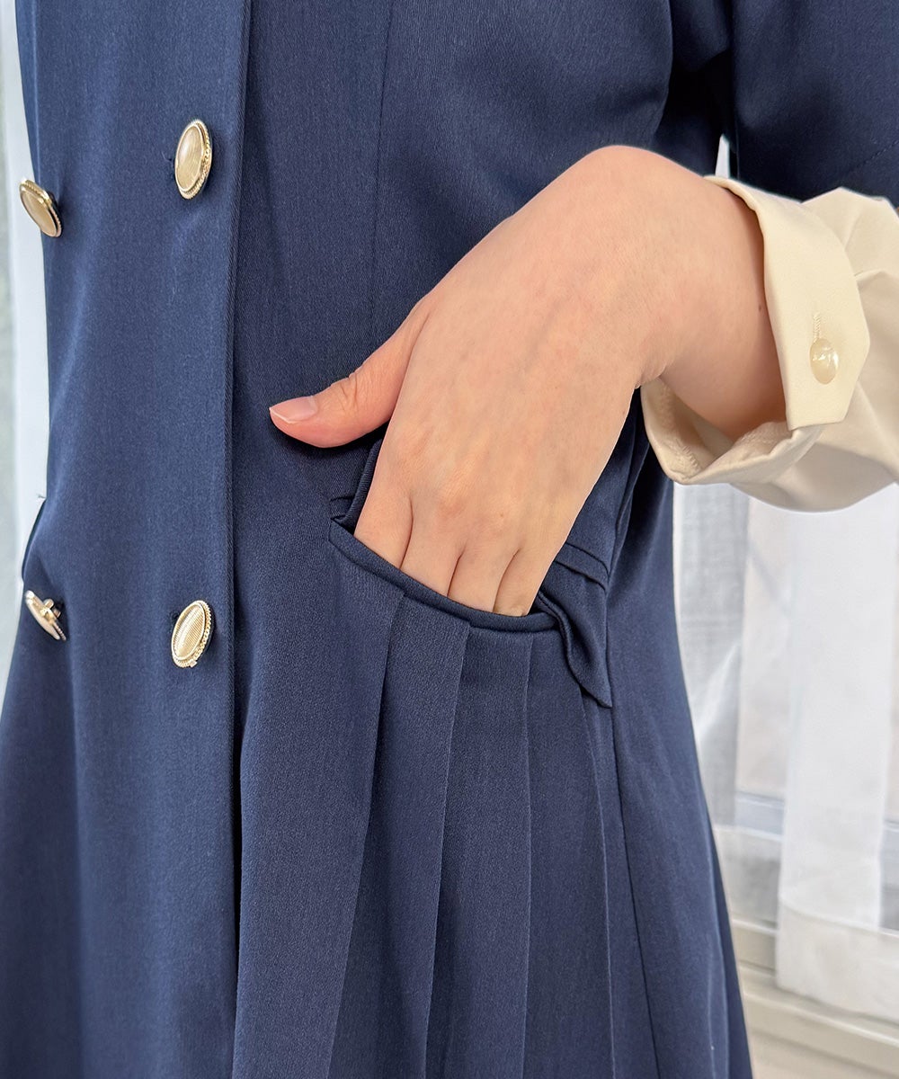 navy / 157cm / ブラウスとのレイヤード