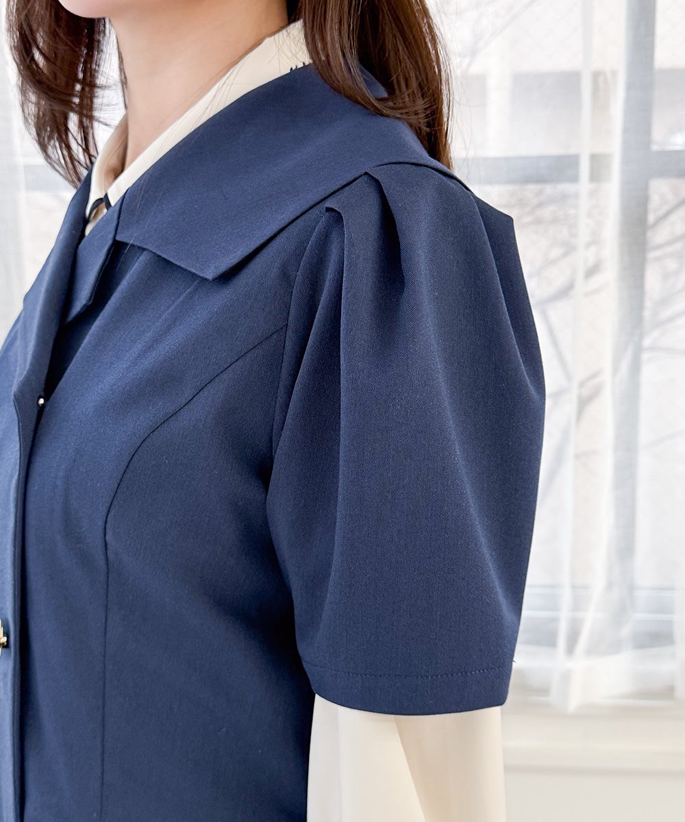 navy / 157cm / ブラウスとのレイヤード