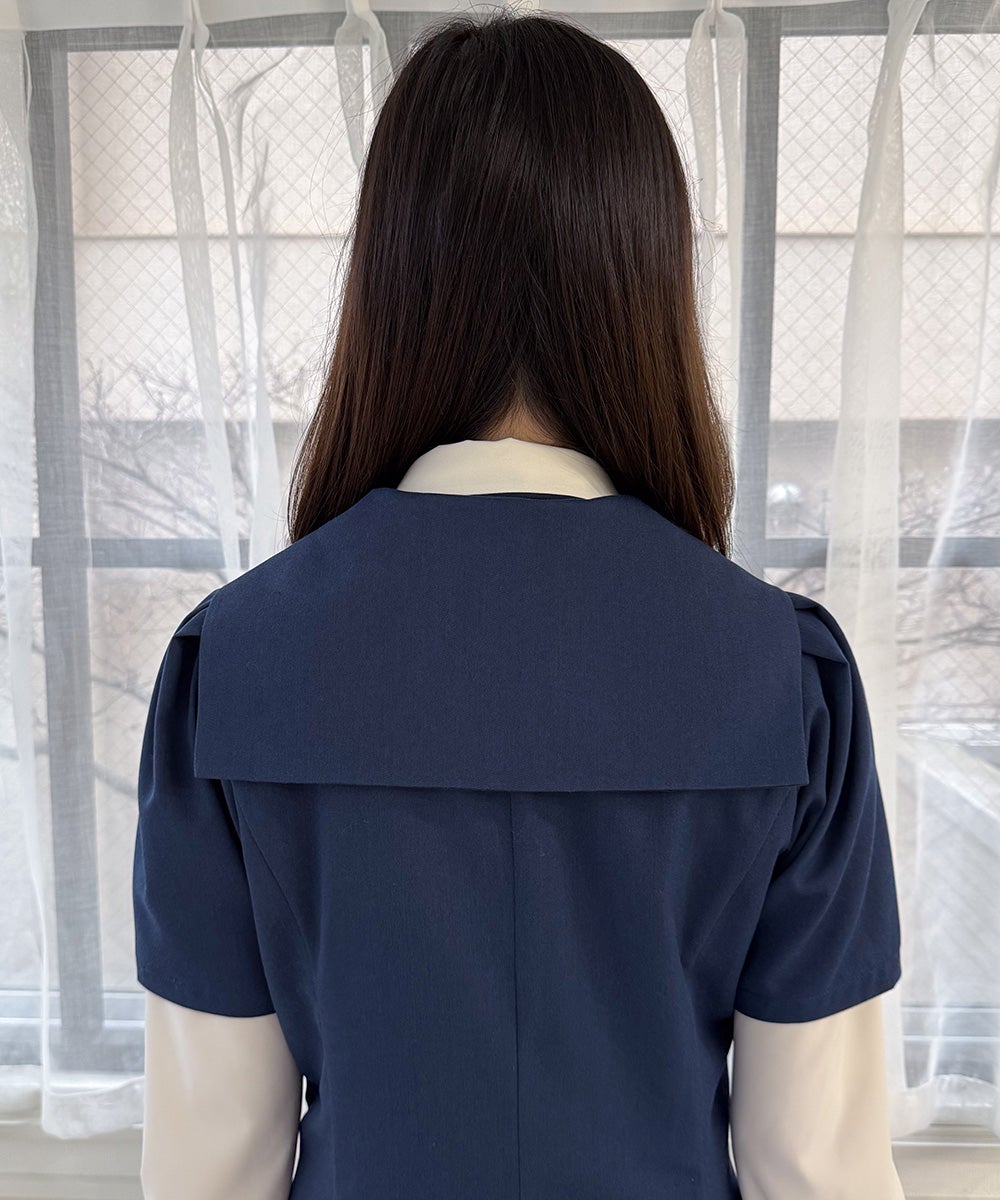 navy / 157cm / ブラウスとのレイヤード