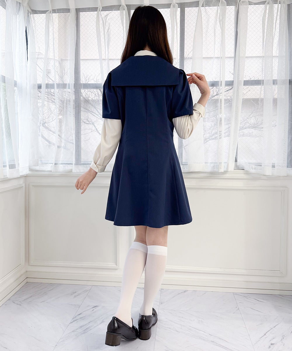 navy / 157cm / ブラウスとのレイヤード