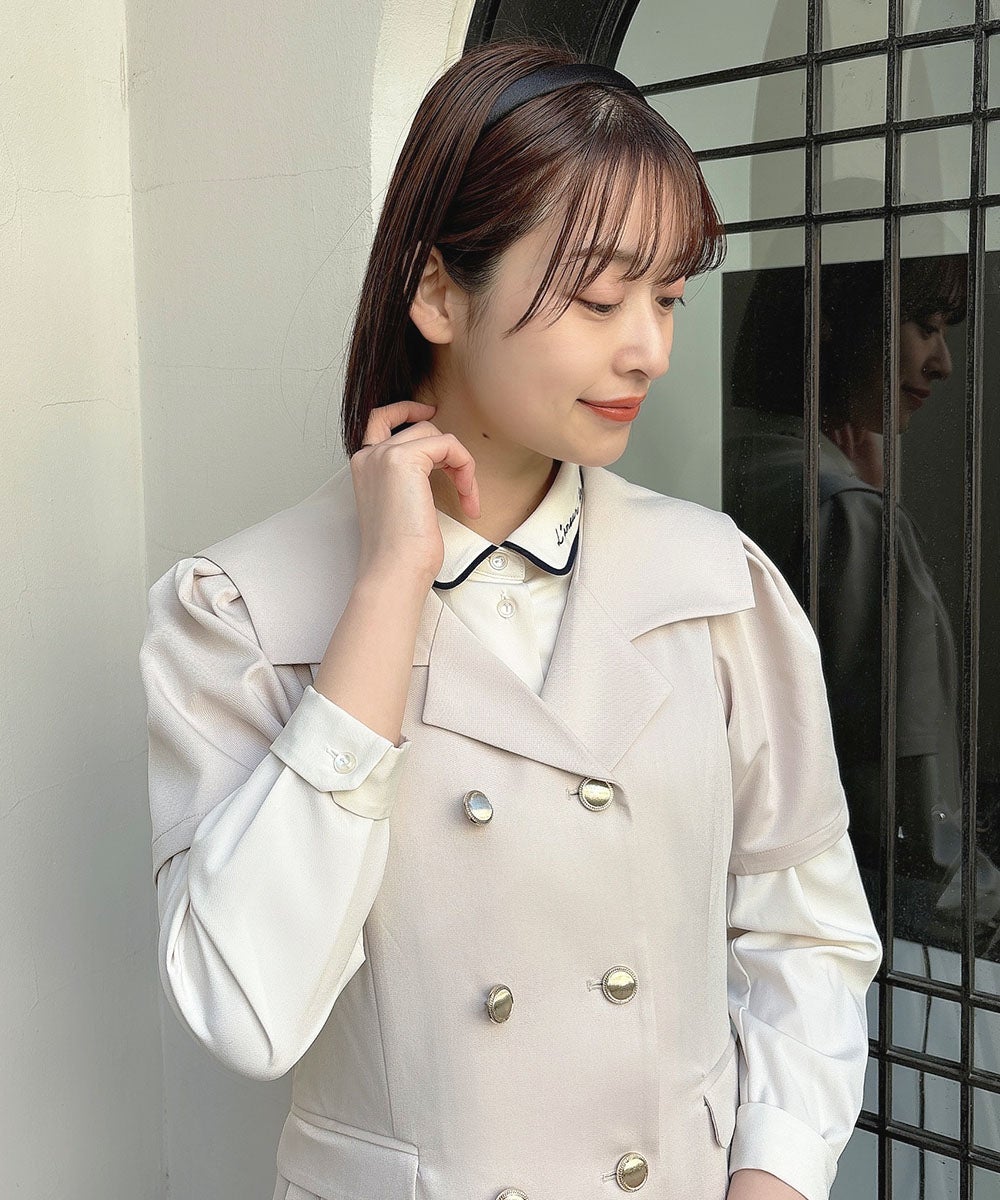 ivory / 165cm / ブラウスとのレイヤード