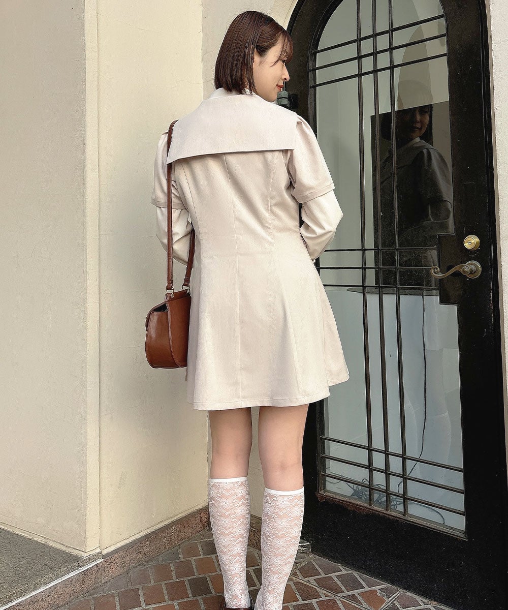 ivory / 165cm / ブラウスとのレイヤード