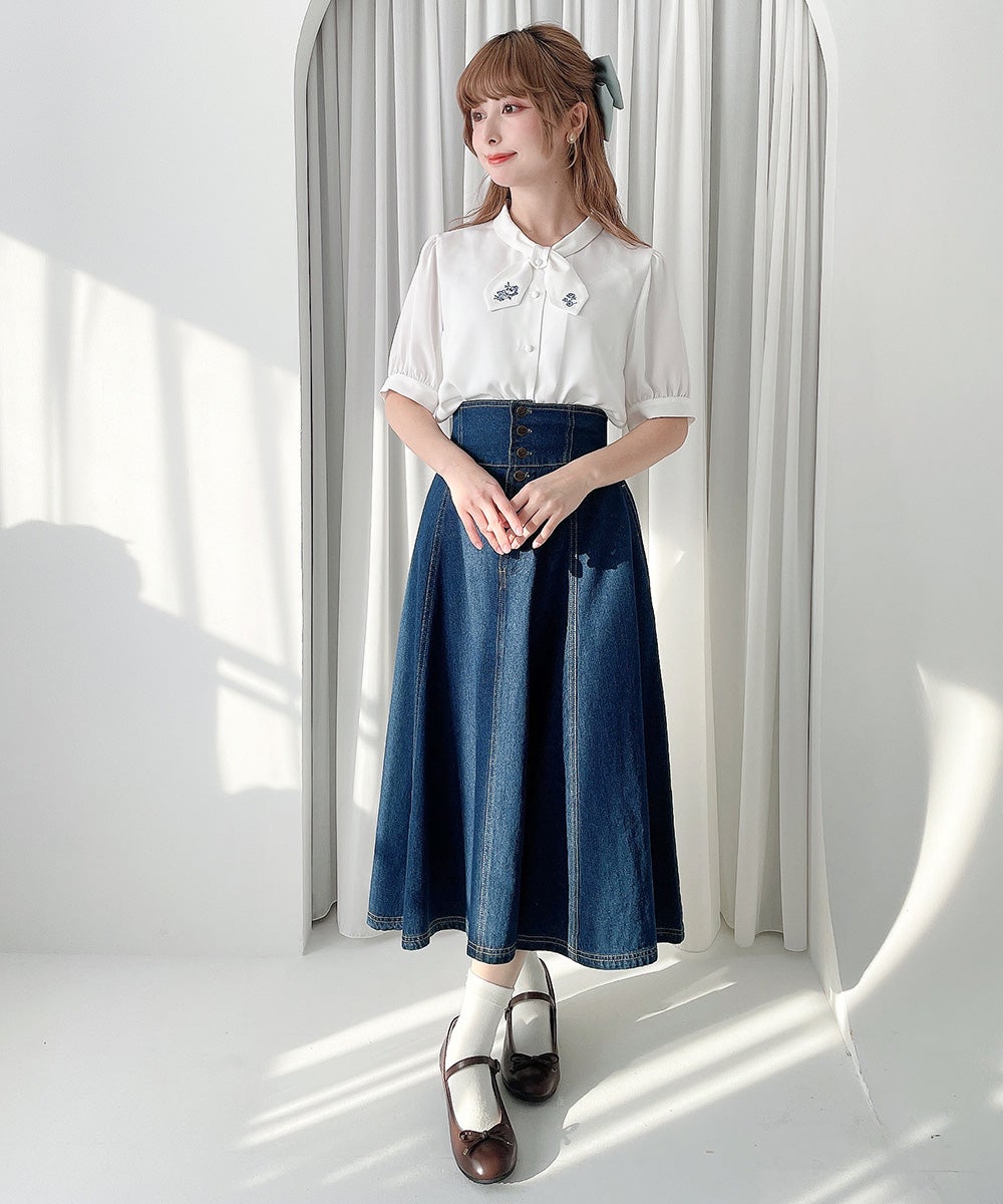 小花刺繍クロスタイブラウス/F i.n.t [57AF02h006] | F i.n.t公式通販