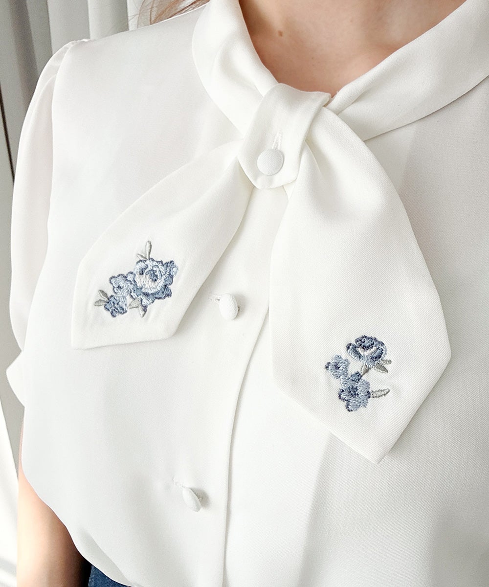 小花刺繍クロスタイブラウス/F i.n.t [57AF02h006] | F i.n.t公式通販