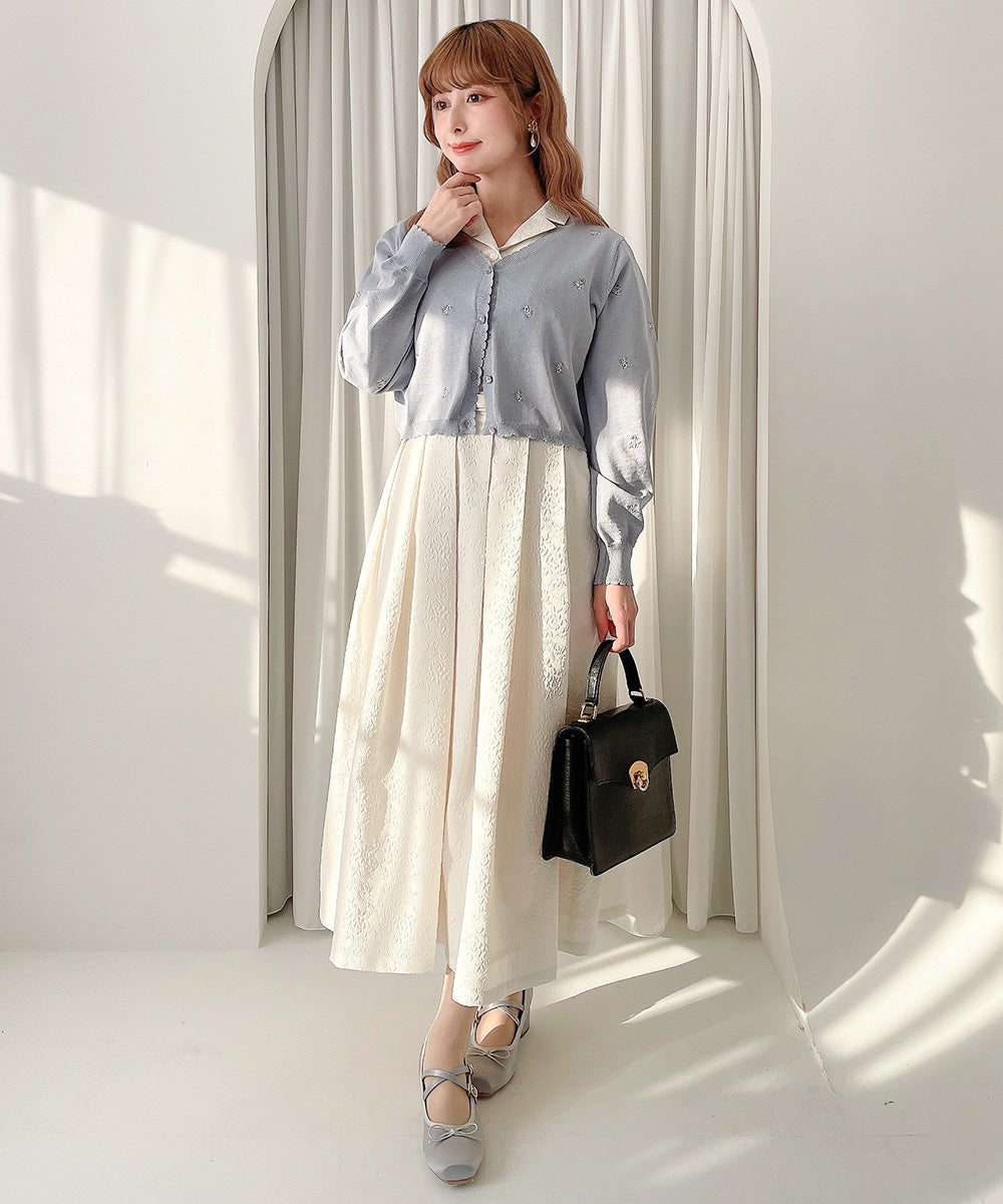 UVカット】小花刺繍UVカットニットカーディガン/F i.n.t [57AJ04j006