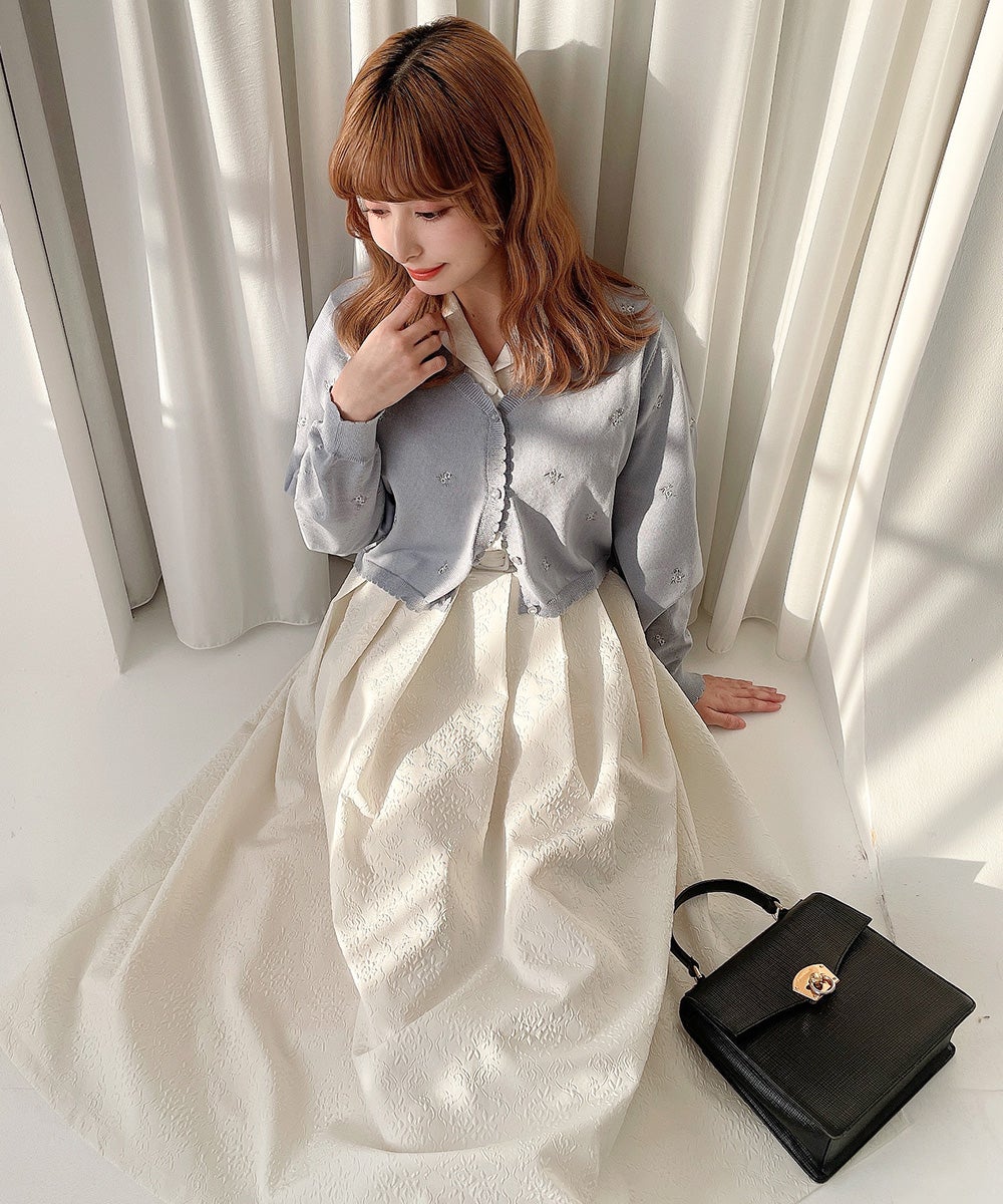 UVカット】小花刺繍UVカットニットカーディガン/F i.n.t [57AJ04j006