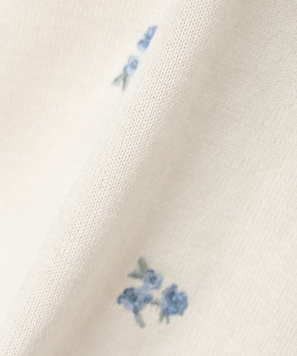 新品タグ付♡今季 雑誌掲載☆小花ブーケ刺繍ブラウス ブーケ刺繍フリル襟ブラウス[品番：IGAW0004655]｜axes femme