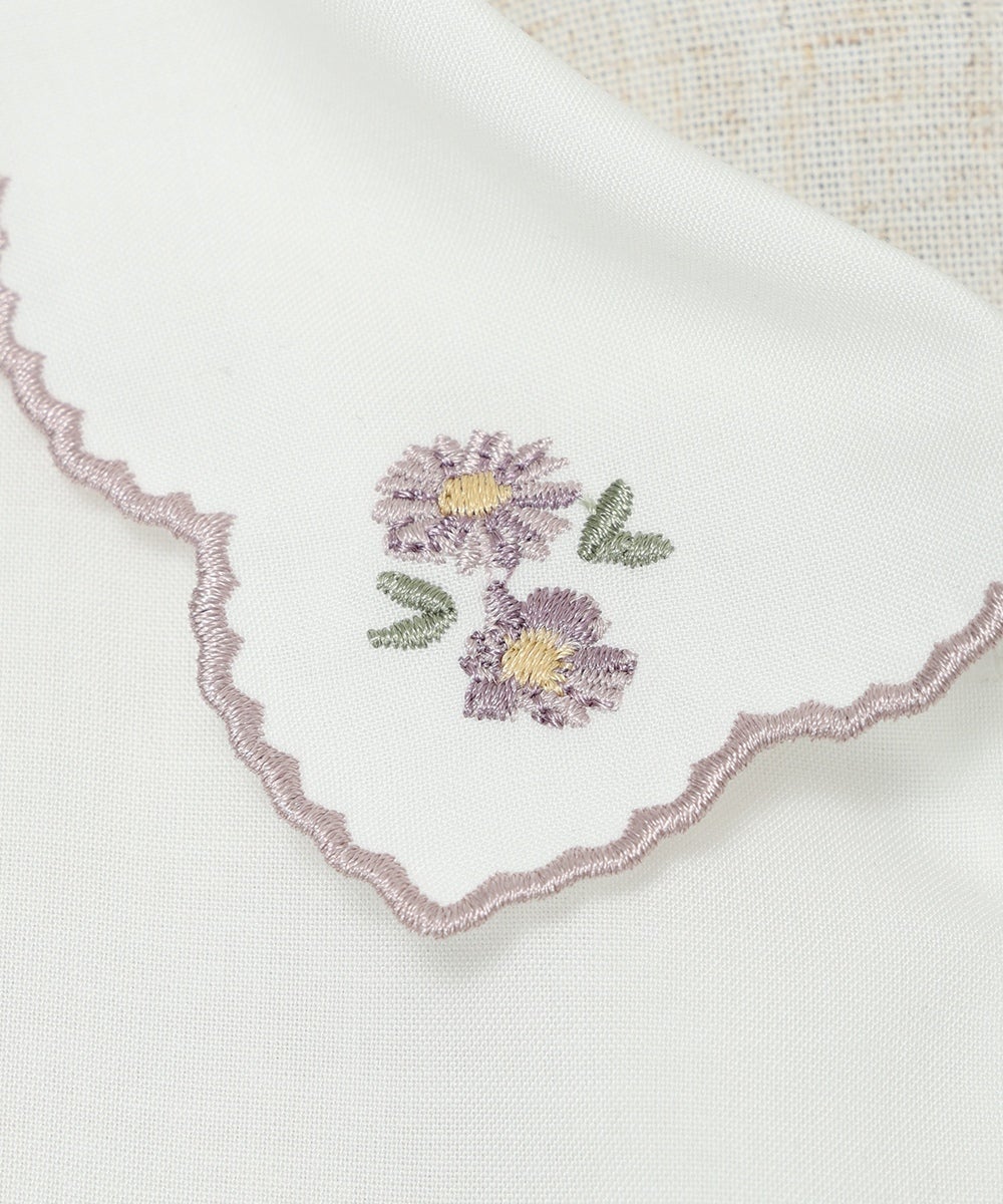 刺繍 (off white×purple)