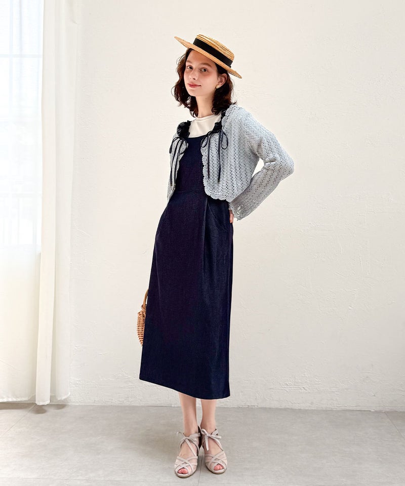 black / 170cm / カーディガン着用