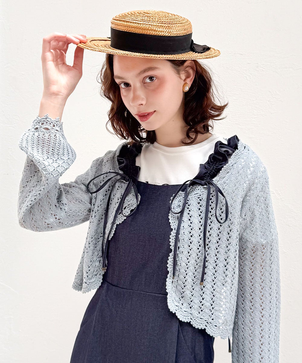 black / 170cm / カーディガン着用