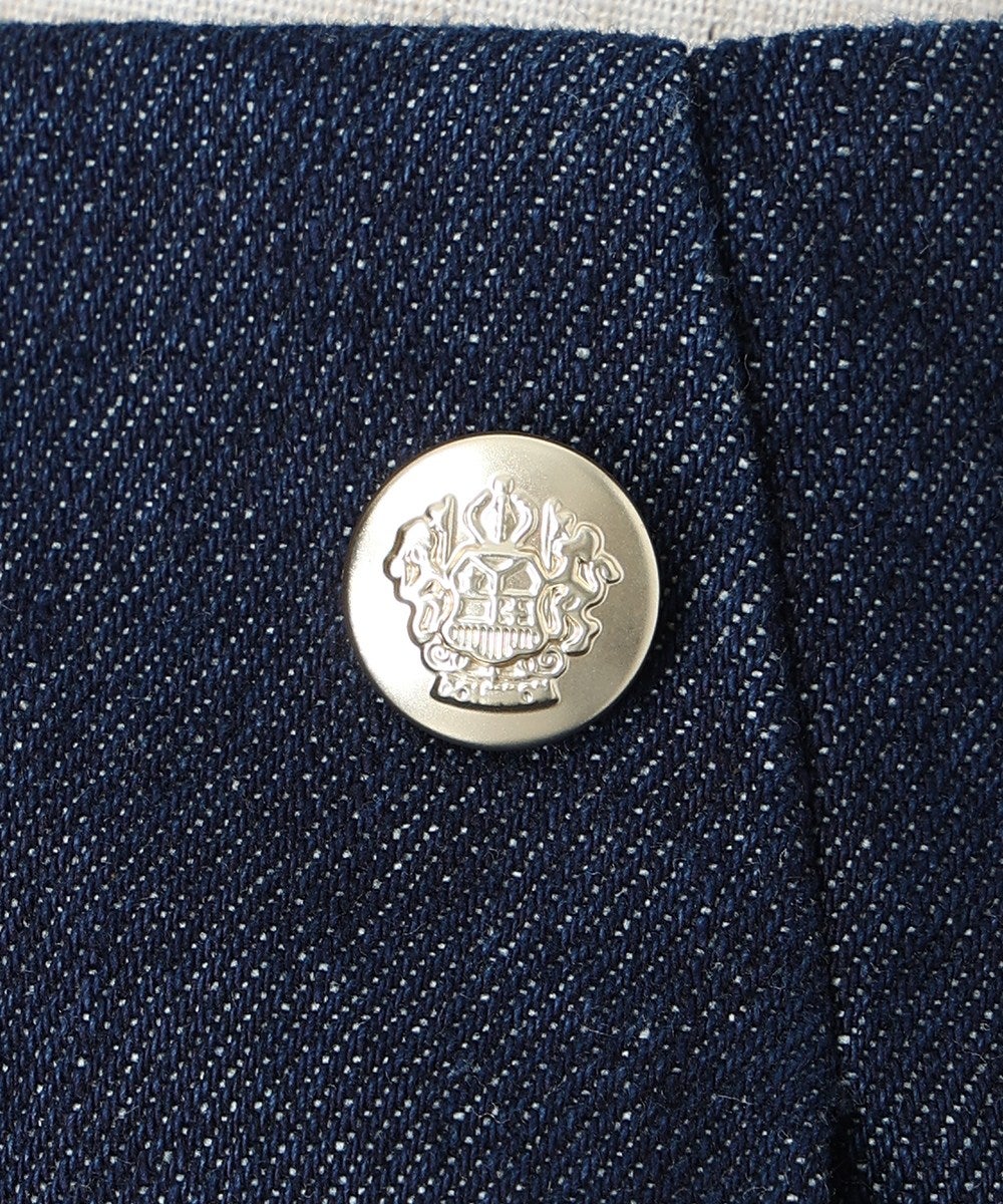 釦アップ (indigo)