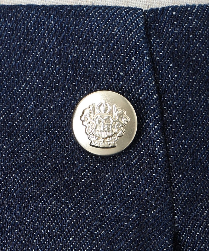 釦アップ (indigo)