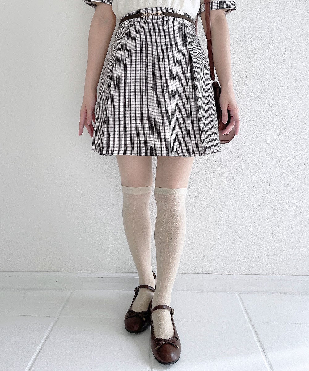 off white×brown / 152cm