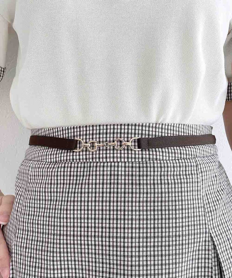 off white×brown / 152cm