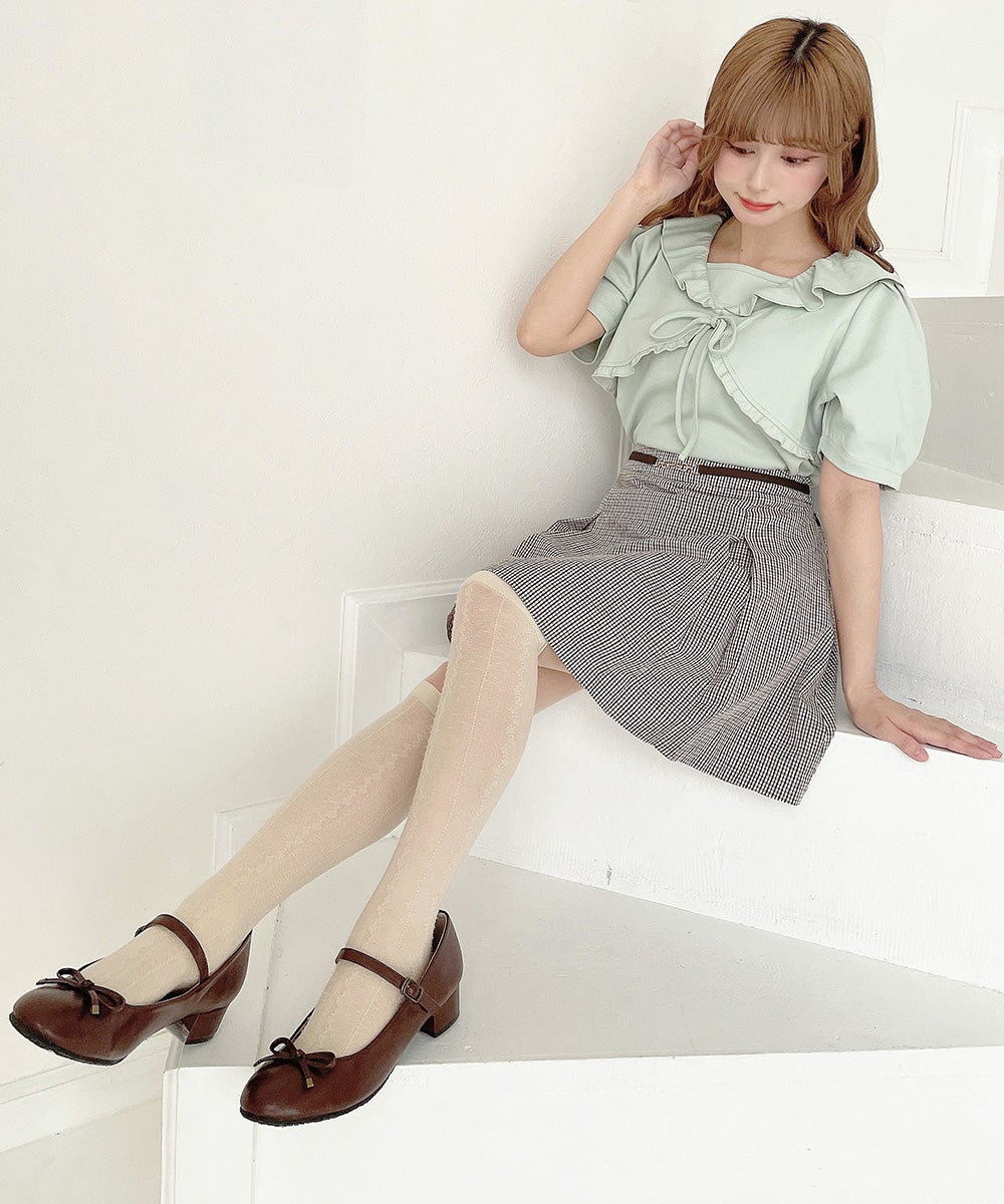 off white×brown / 152cm