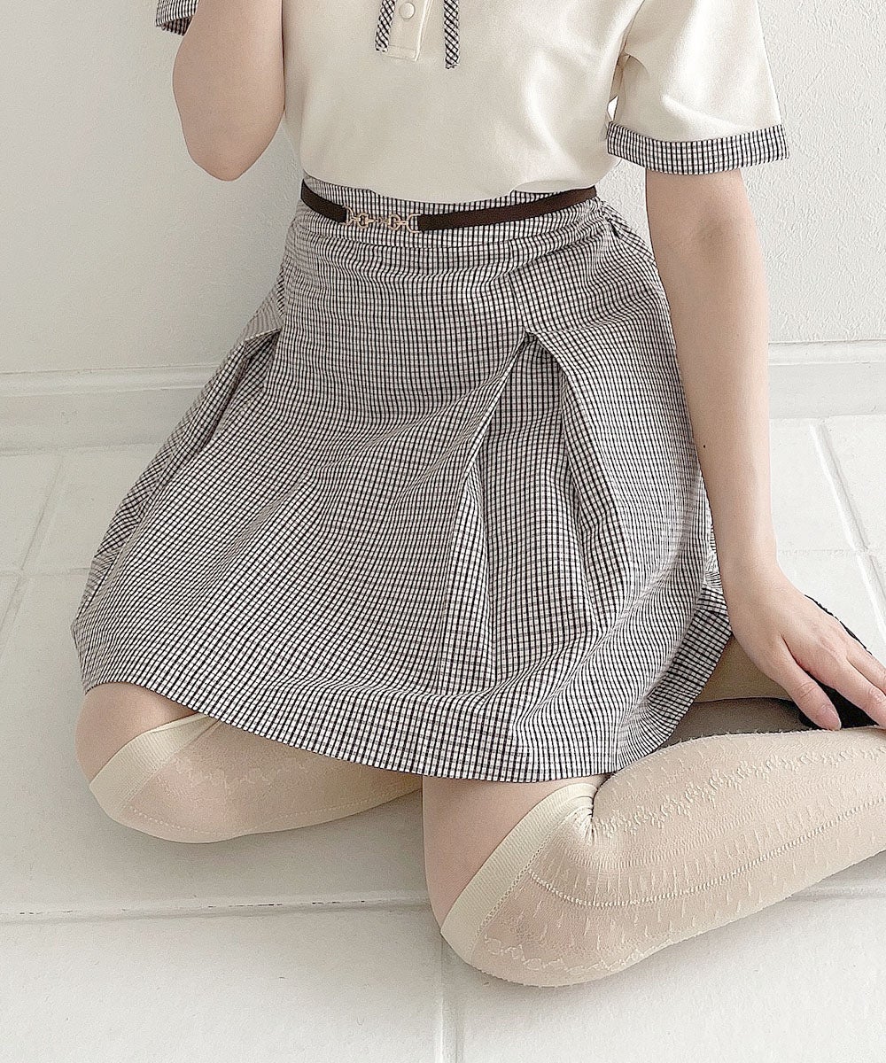 off white×brown / 152cm