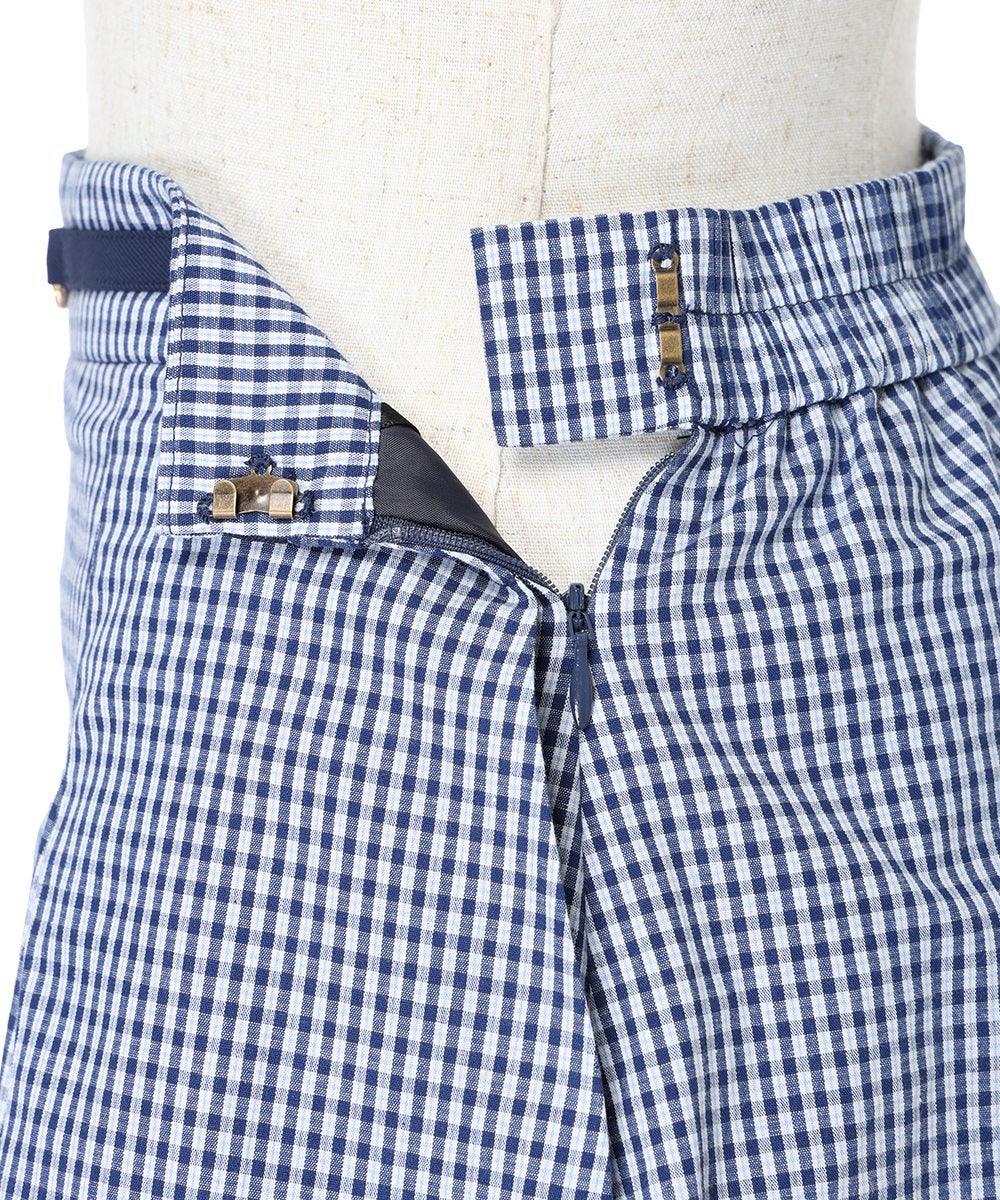 サイドファスナー (navy×blue)