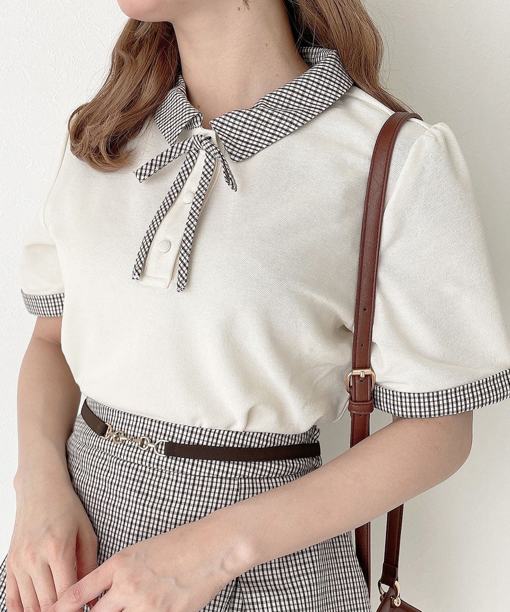 off white×brown / 152cm