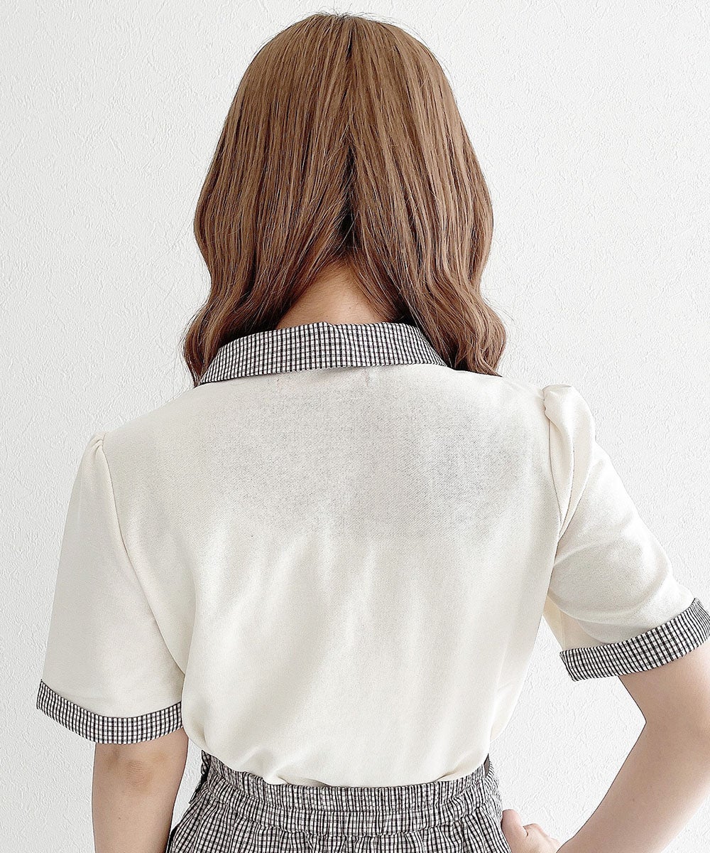 off white×brown / 152cm