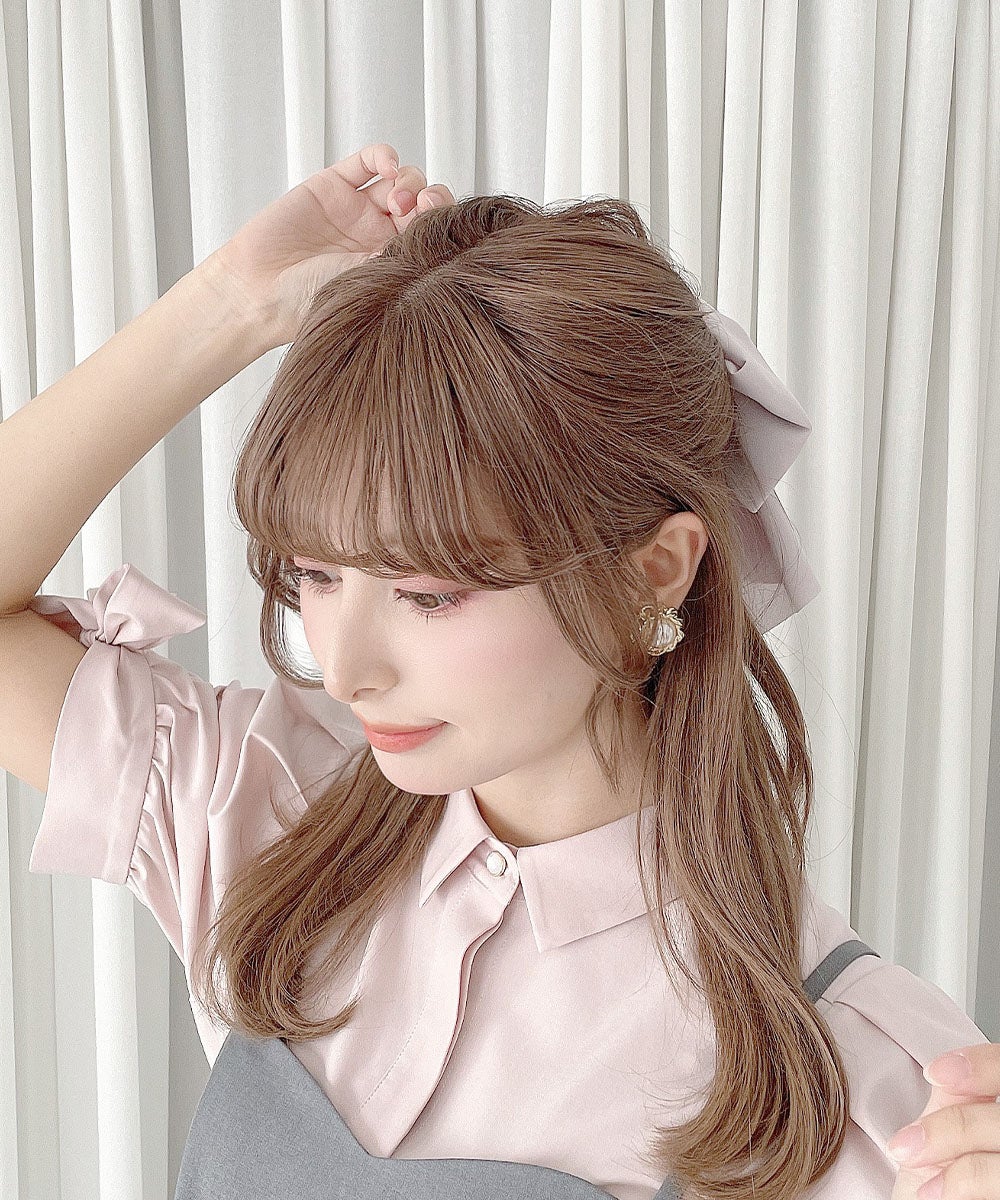 シフォンラッフルリボンバレッタ/an another angelus [57BB17a002] | F