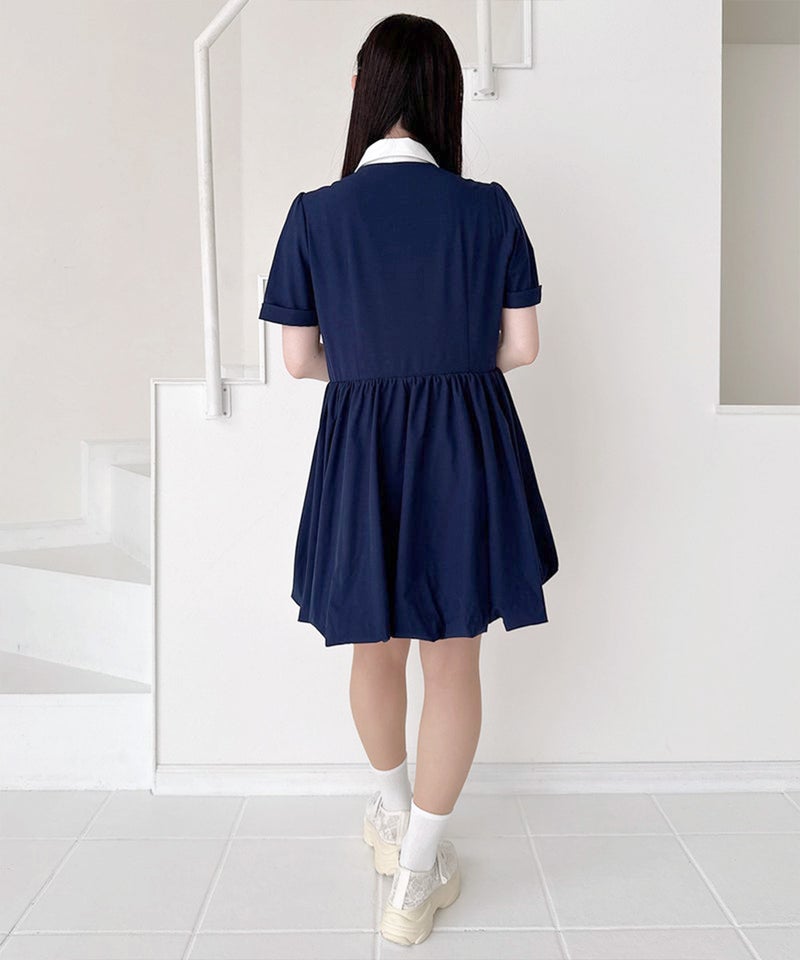 navy×white / 158cm