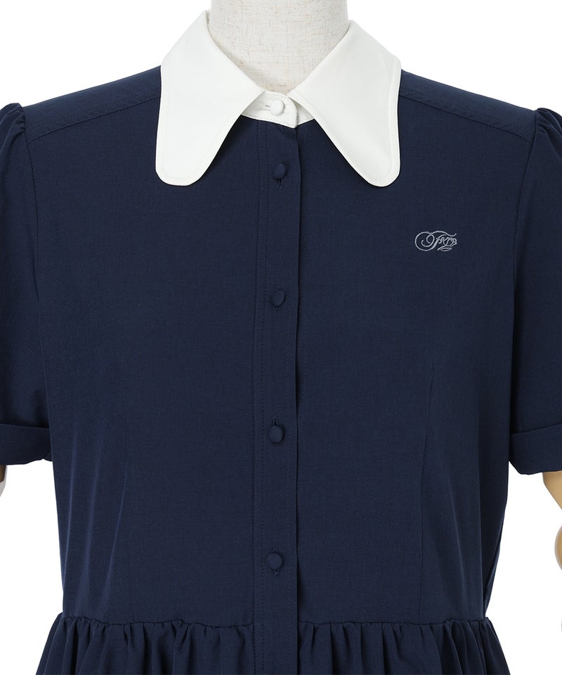 フロントアップ (navy×white)