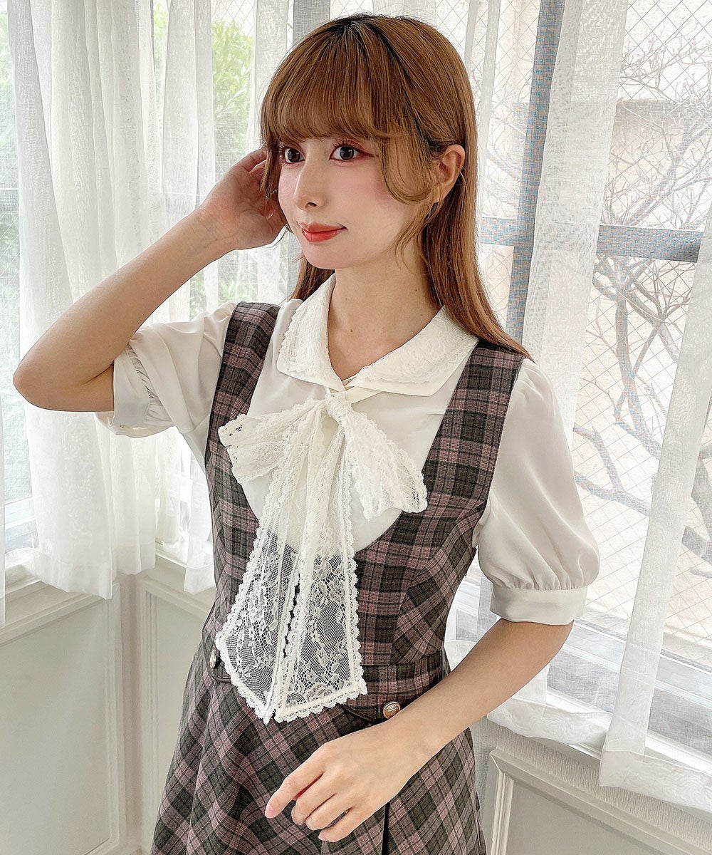 ダブルスタンダードクロージング Vネックジャンパースカート レディース F DOUBLE STANDARD CLOTHING（ダブルスタンダードクロージング）の「V