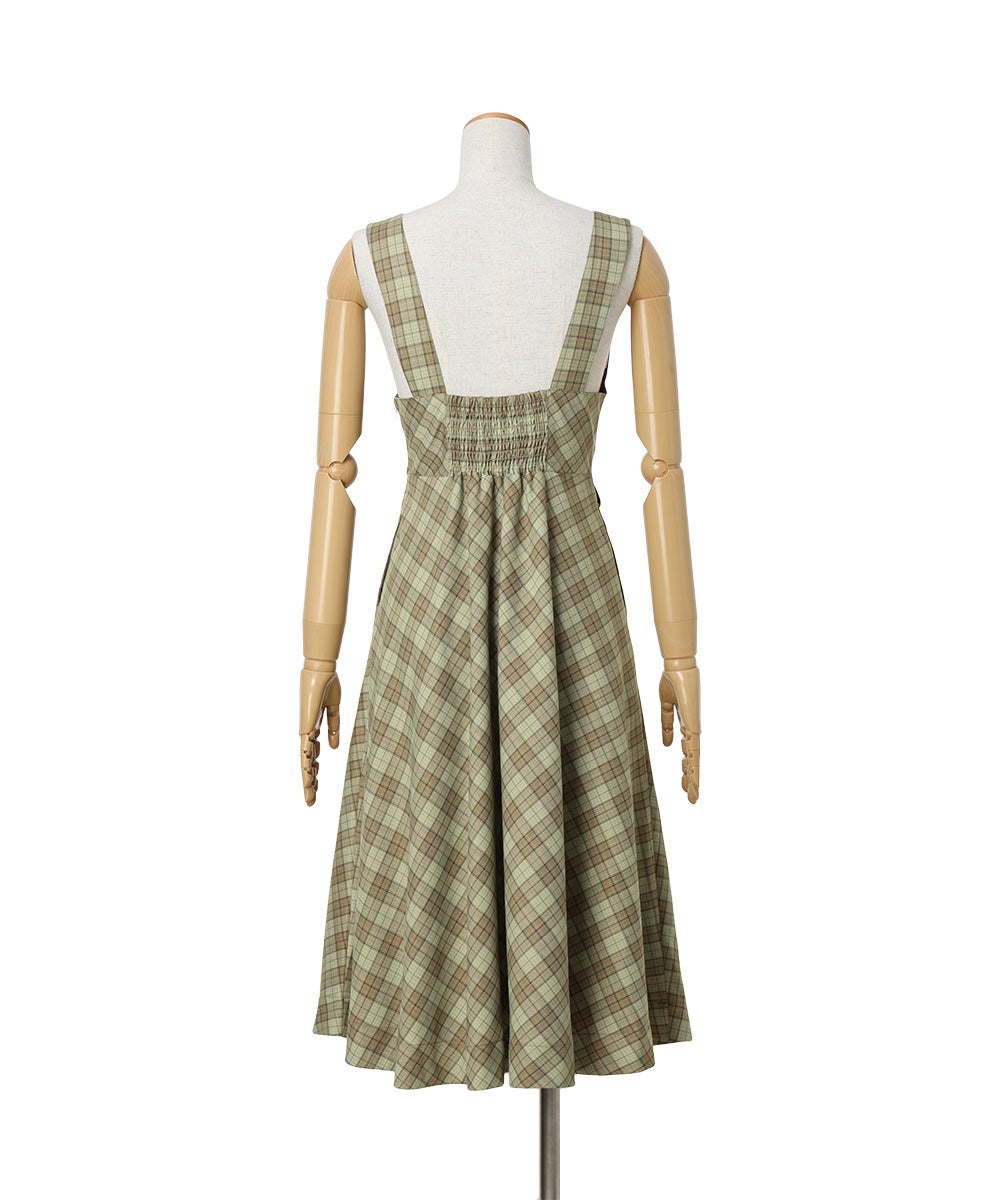 バック (beige×green)