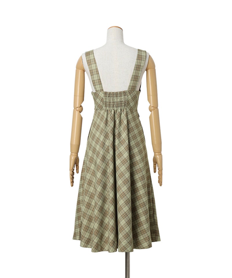 バック (beige×green)