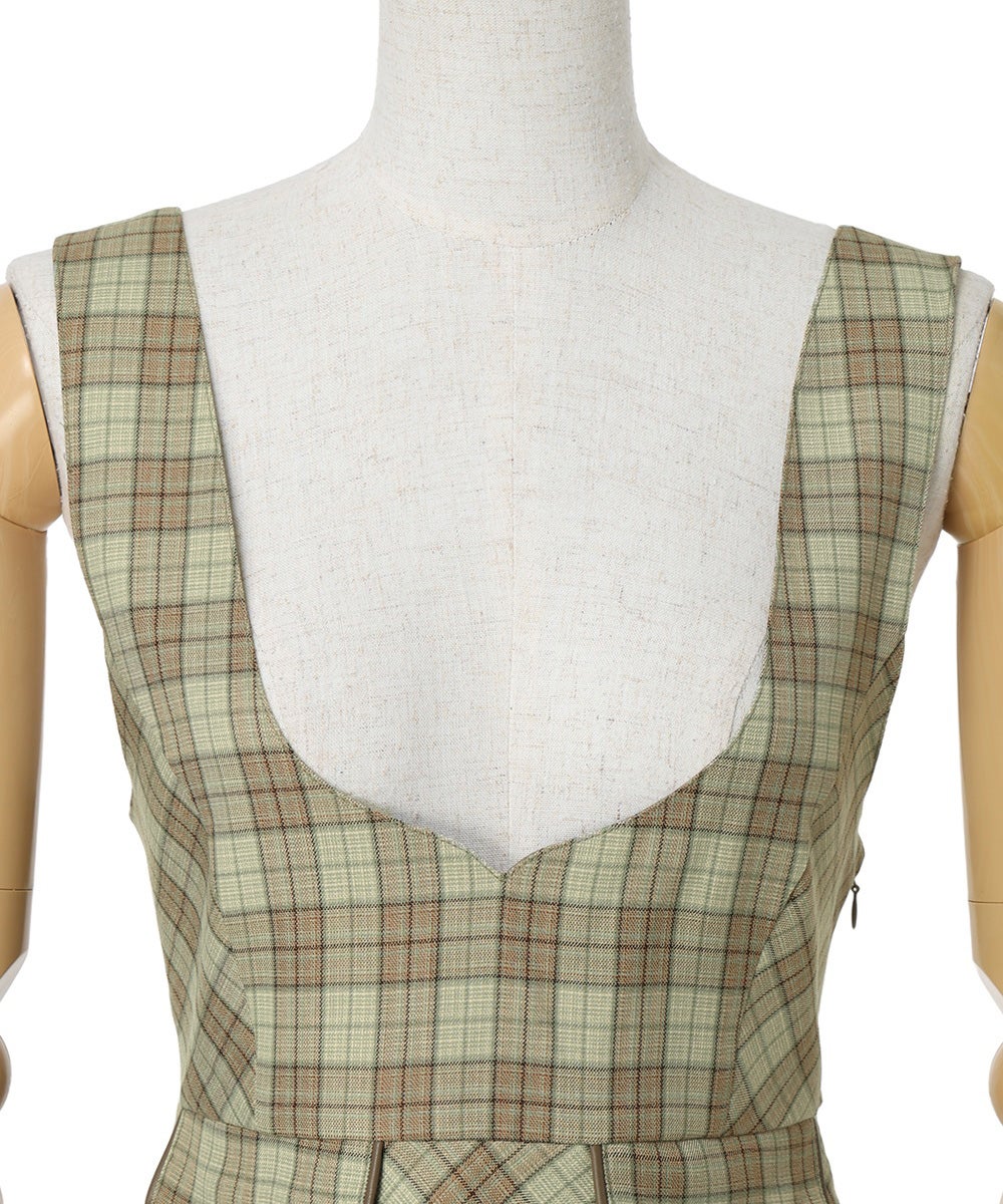 フロントアップ (beige×green)