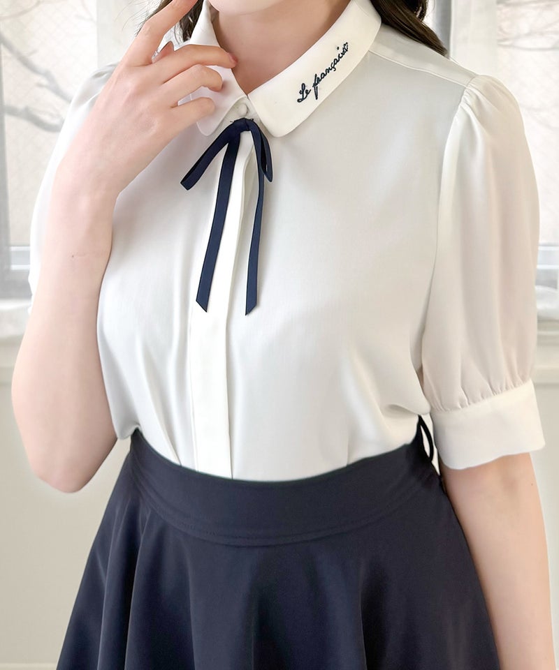 off white×navy / 157cm
