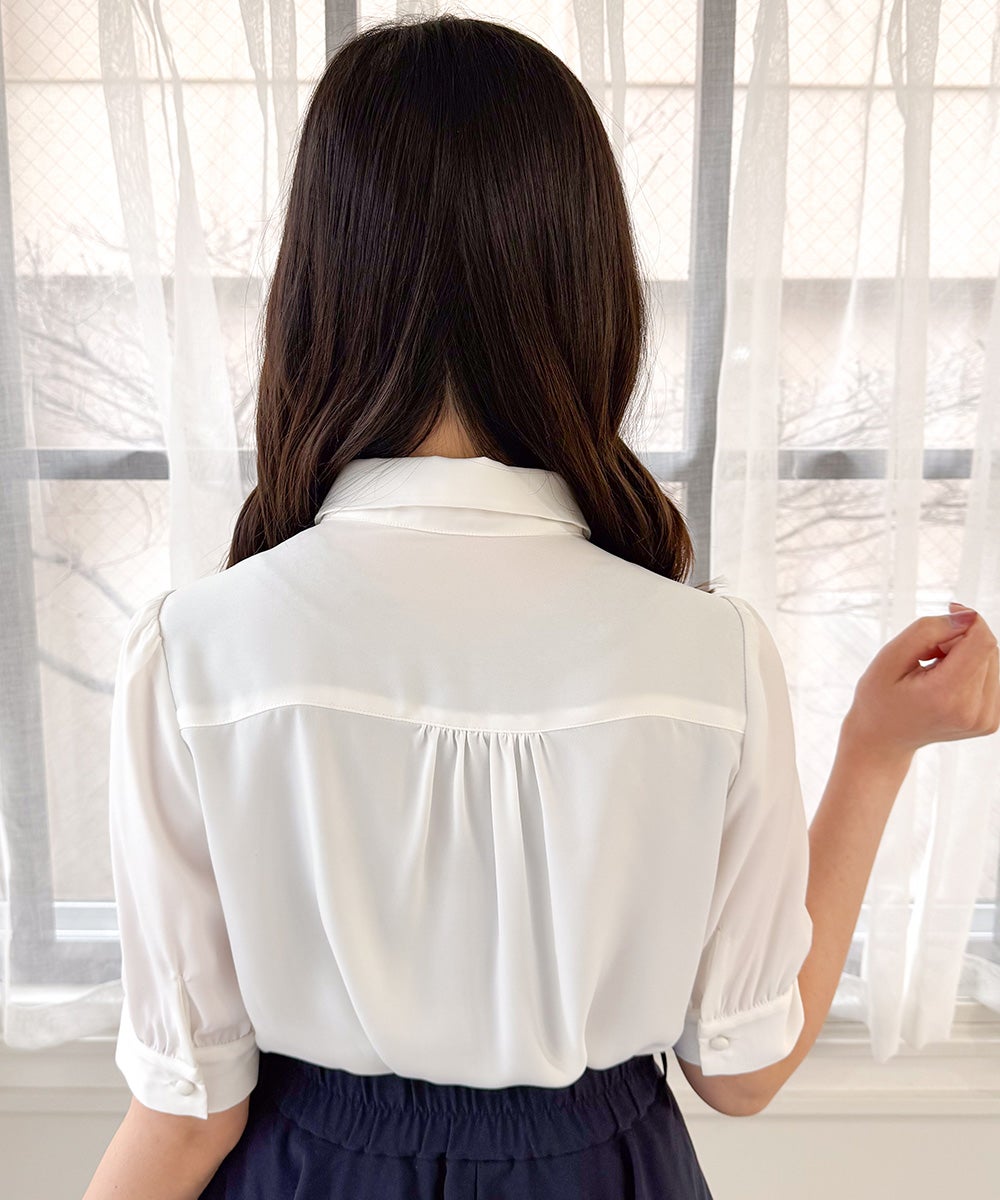 off white×navy / 157cm