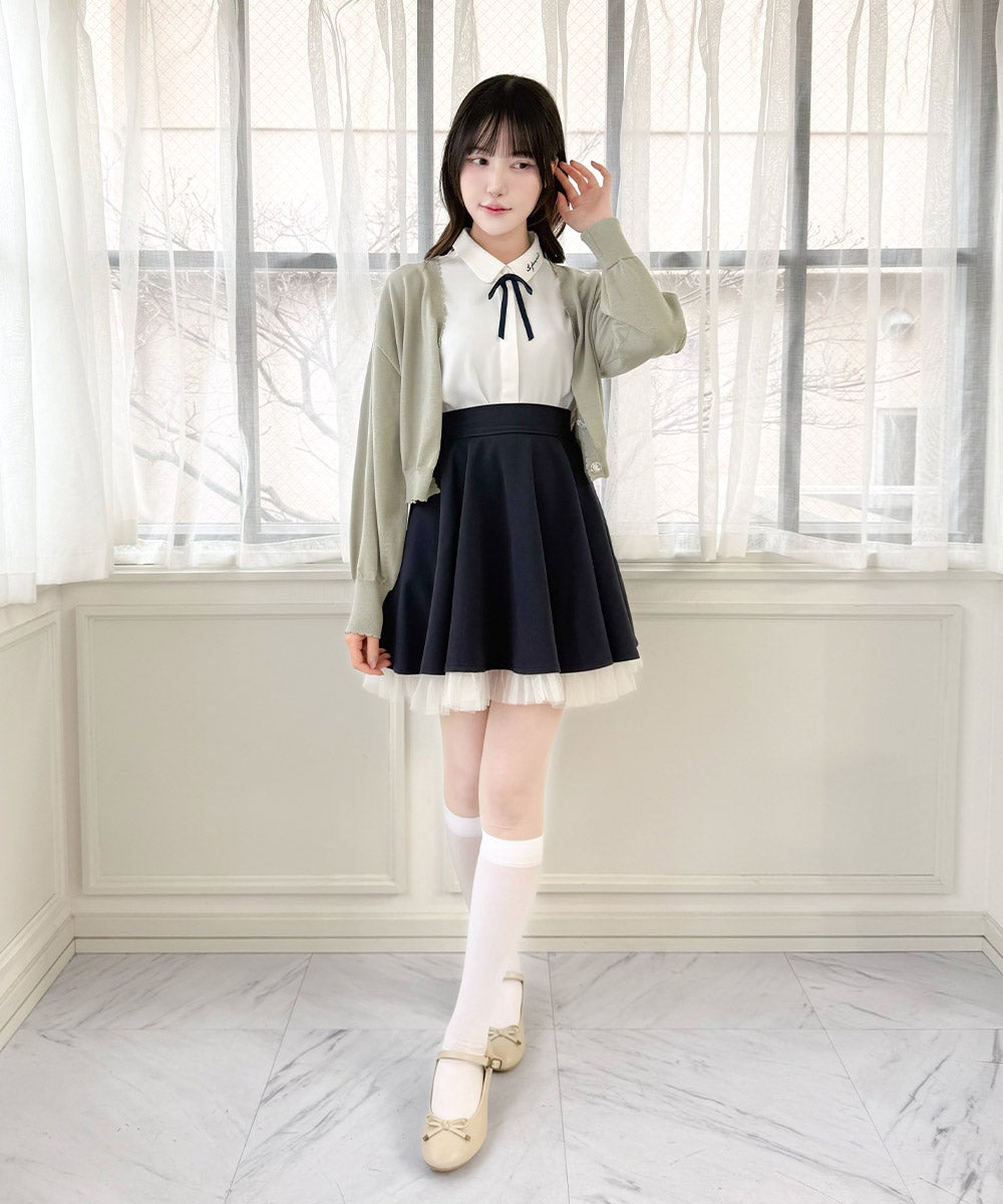 off white×navy / 157cm