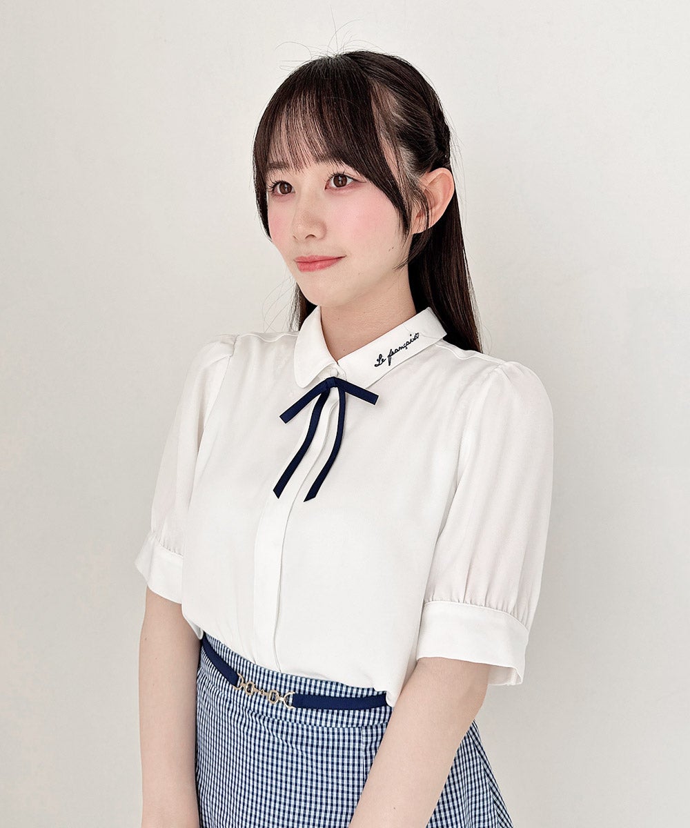 off white×navy / 158cm