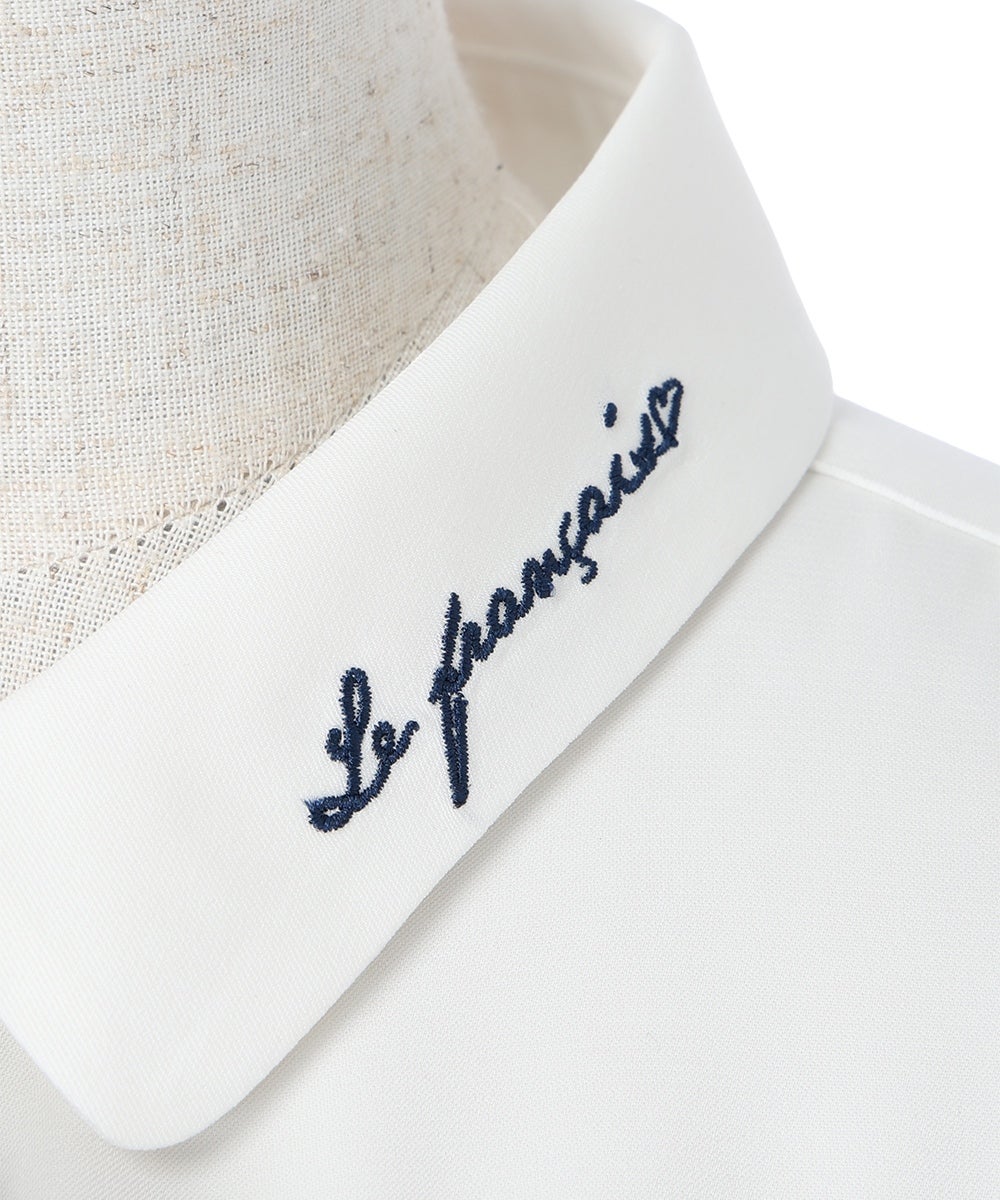 刺繍 (off white×navy)