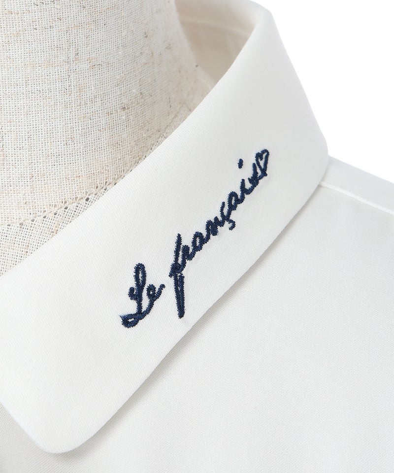 刺繍 (off white×navy)