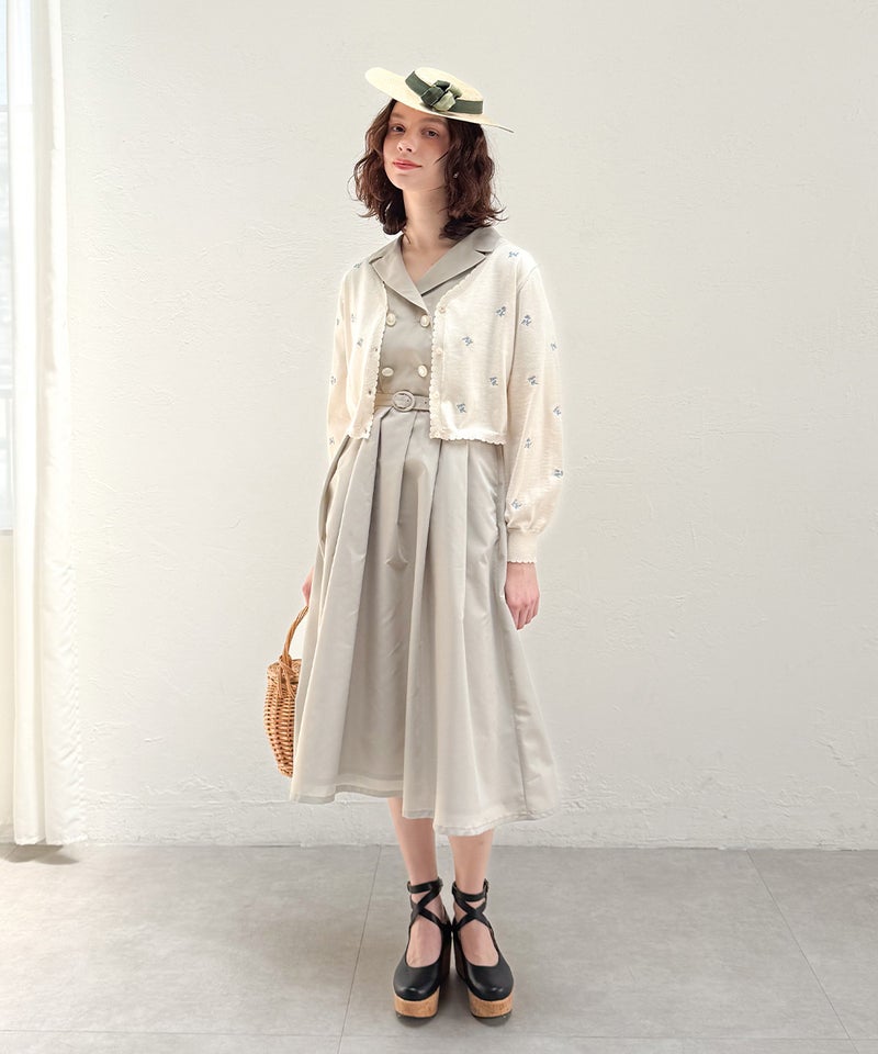 mint gray / 175cm  / カーディガン着用