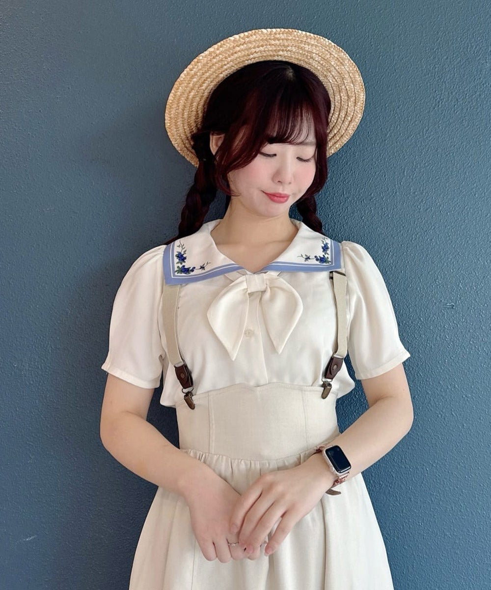 ivory×blue / 160cm
