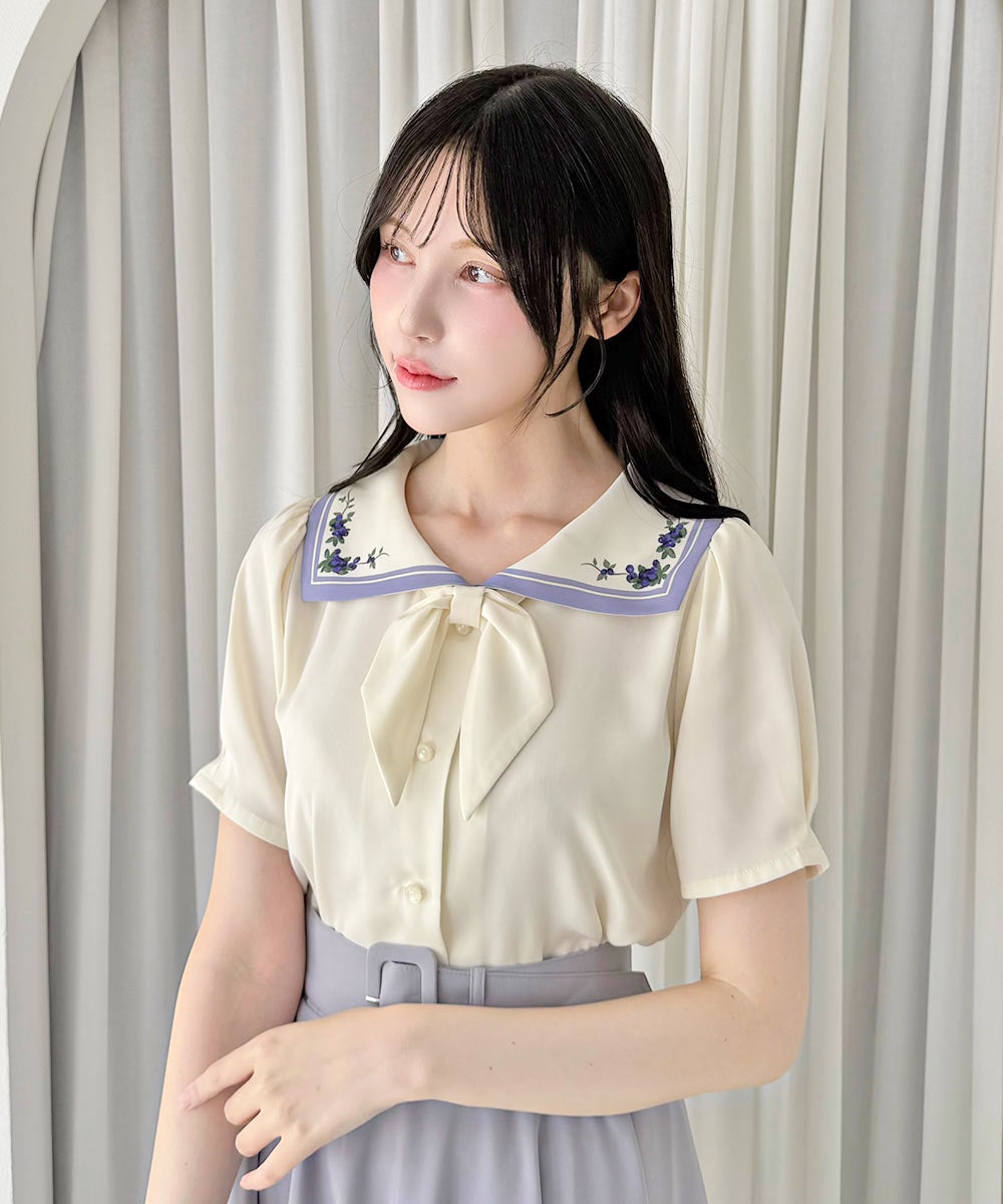 ivory×blue / 157cm