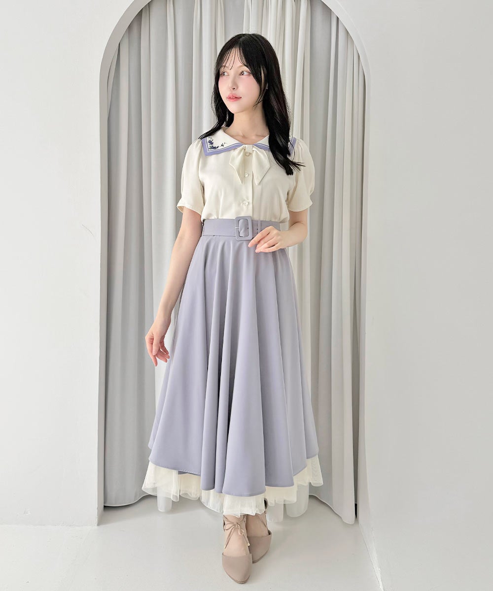 ivory×blue / 157cm