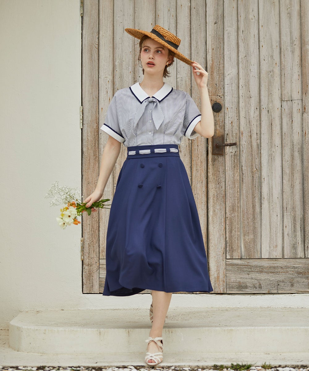 navy×white / 168cm
