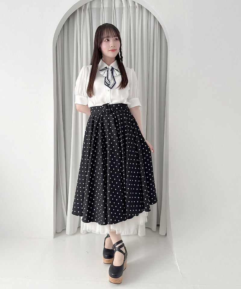 off white×navy / 158cm