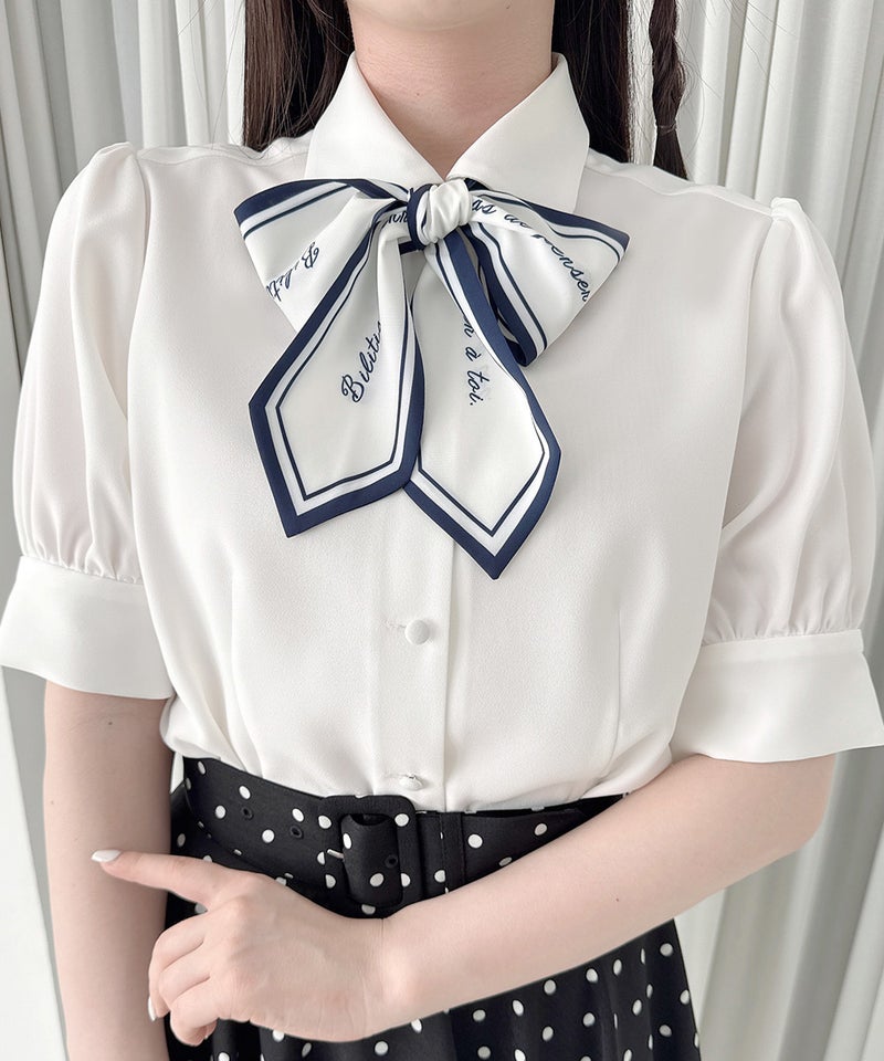 off white×navy / 158cm