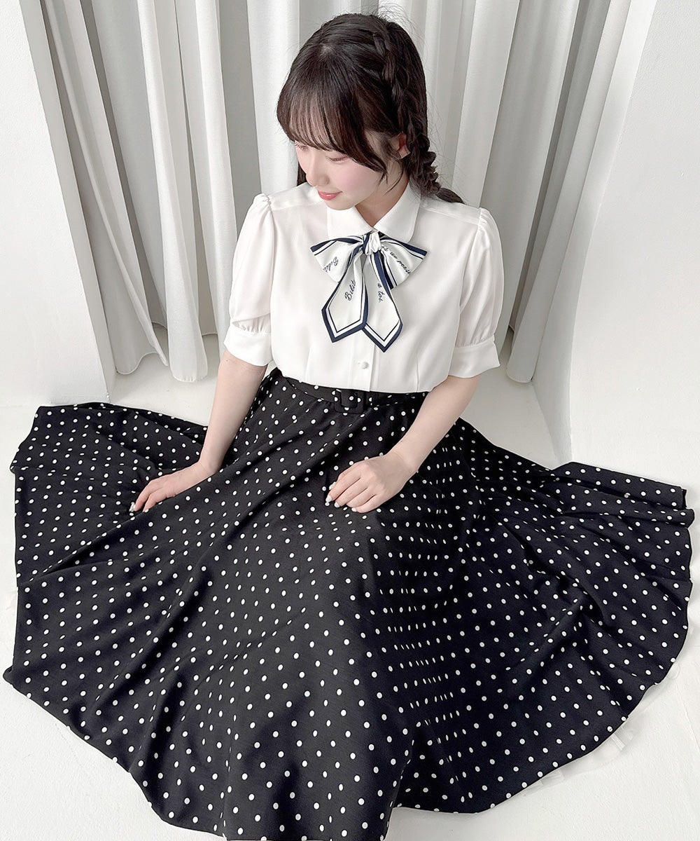 off white×navy / 158cm