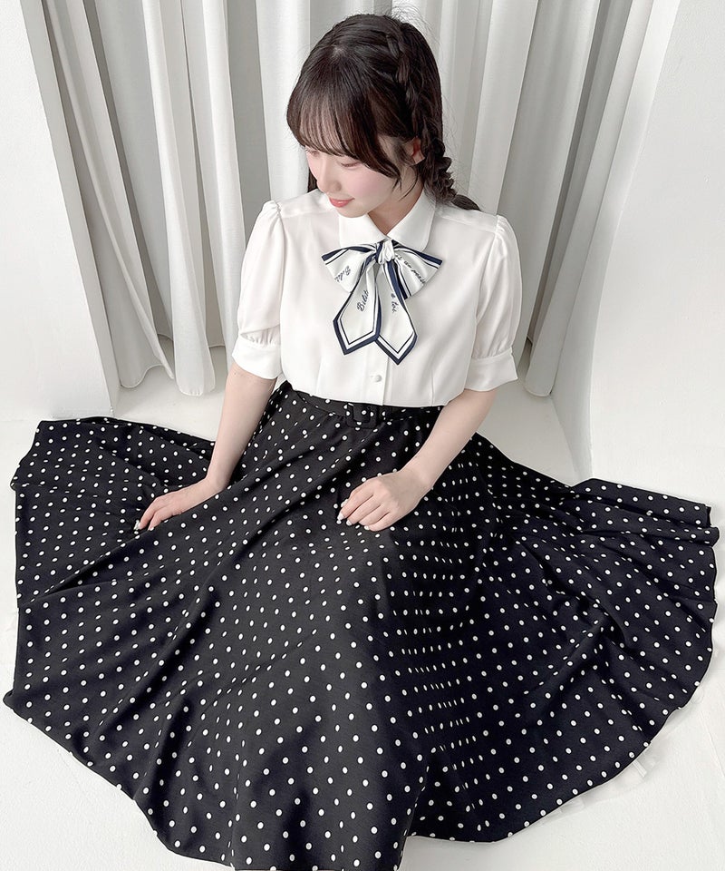 off white×navy / 158cm